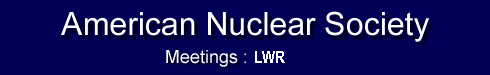 Meetings : LWR Meeting